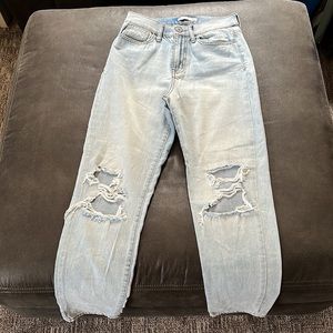 Womens High Rise Mom Jeans